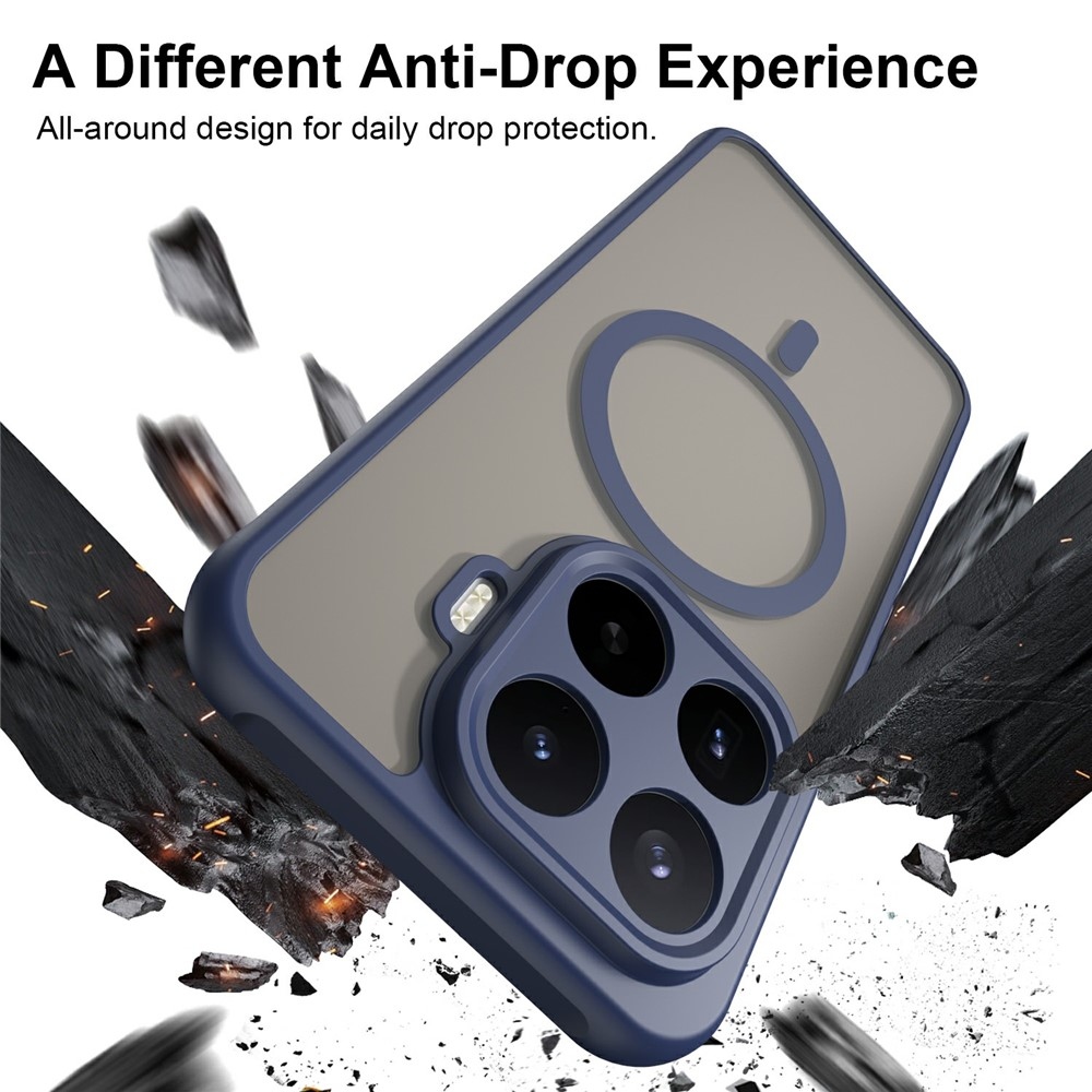 Case matný gélový obal s MagSafe na Xiaomi 17T Pro - modrý