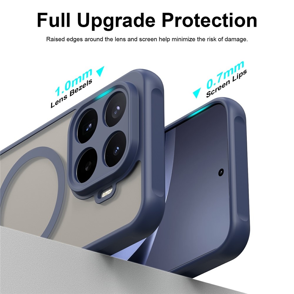 Case matný gélový obal s MagSafe na Xiaomi 17T Pro - modrý