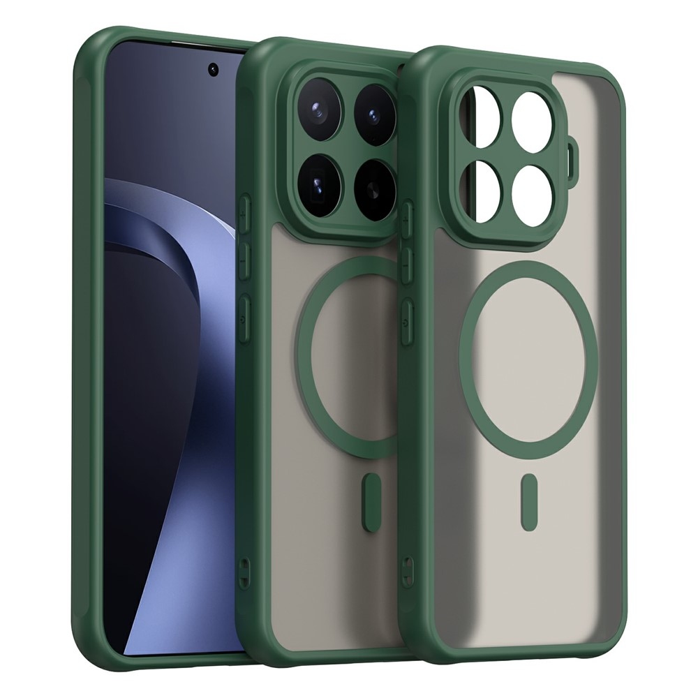 Case matný gélový obal s MagSafe na Xiaomi 17T Pro - zelený