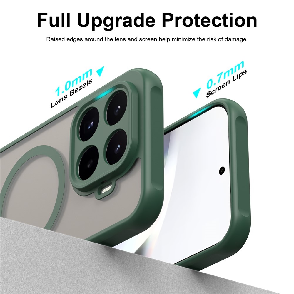 Case matný gélový obal s MagSafe na Xiaomi 17T - zelený