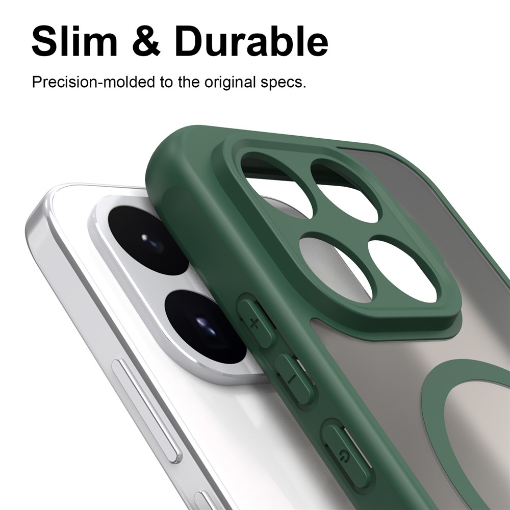 Case matný gélový obal s MagSafe na Xiaomi 17T - zelený