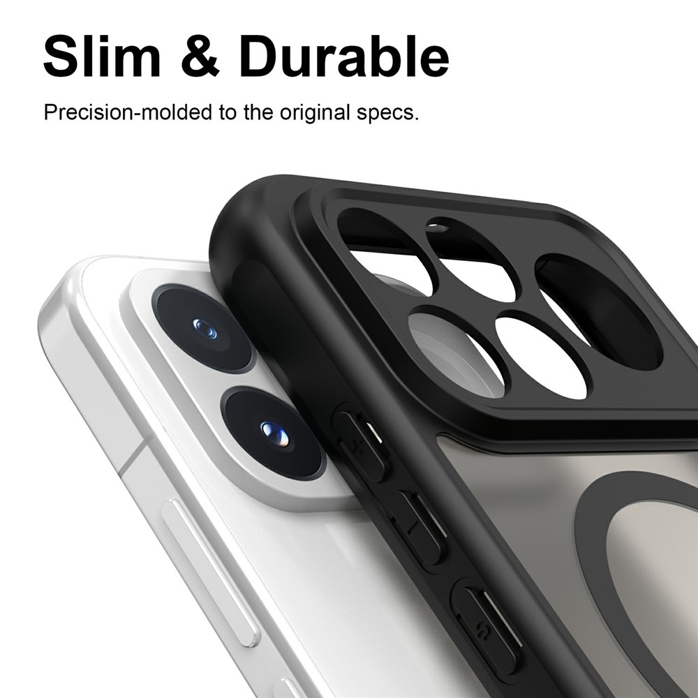 Case matný gélový obal s MagSafe na Xiaomi Poco F9 Pro 5G - čierny