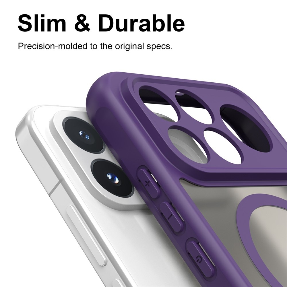 Case matný gélový obal s MagSafe na Xiaomi Poco F9 Pro 5G - fialový