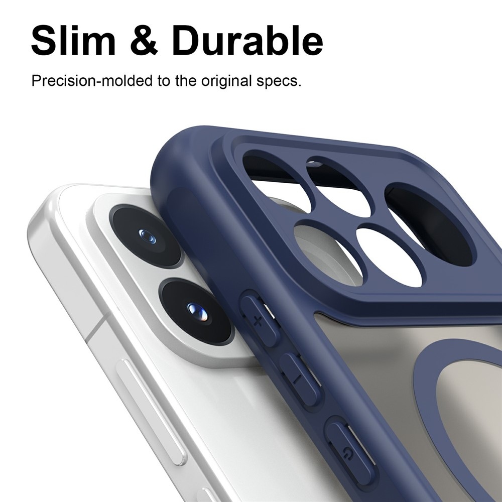 Case matný gélový obal s MagSafe na Xiaomi Poco F9 Pro 5G - modrý