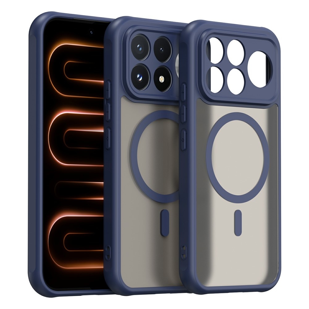 Case matný gélový obal s MagSafe na Xiaomi Poco F9 Pro 5G - modrý