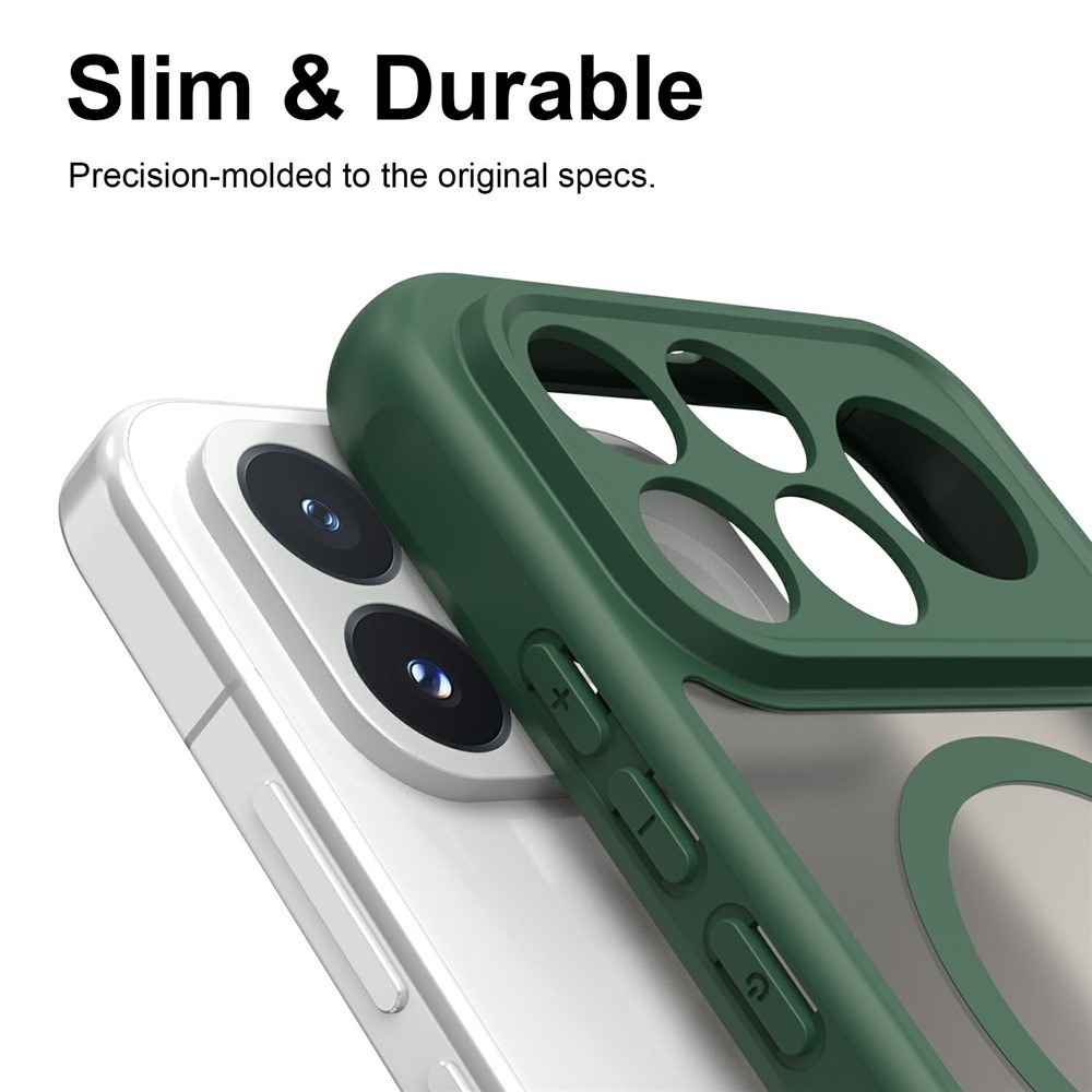 Case matný gélový obal s MagSafe na Xiaomi Poco F9 Pro 5G - zelený