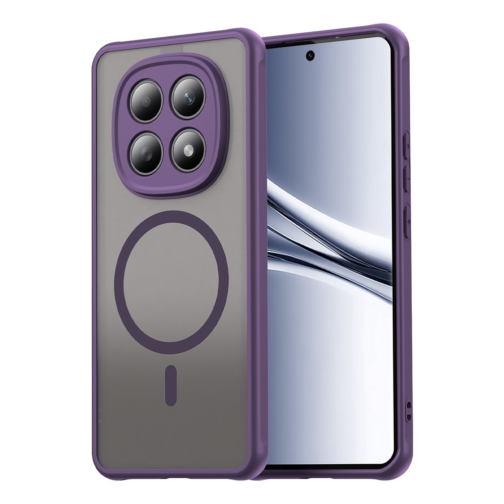 Case matný gélový obal s MagSafe na Xiaomi Poco M8 5G/Redmi Note 15 5G/Note 15 4G - fialový