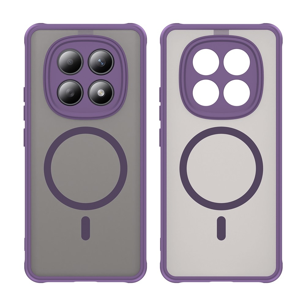 Case matný gélový obal s MagSafe na Xiaomi Poco M8 5G/Redmi Note 15 5G/Note 15 4G - fialový