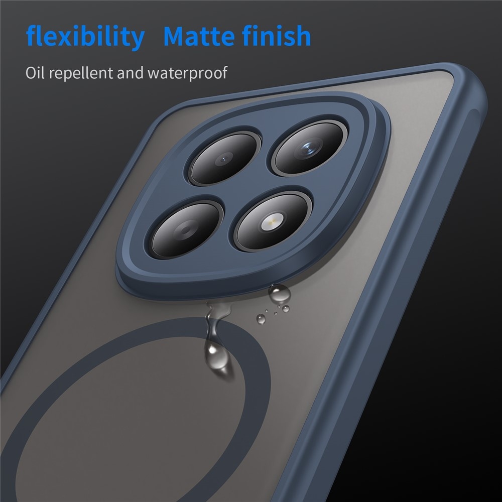 Case matný gélový obal s MagSafe na Xiaomi Poco M8 5G/Redmi Note 15 5G/Note 15 4G - modrý