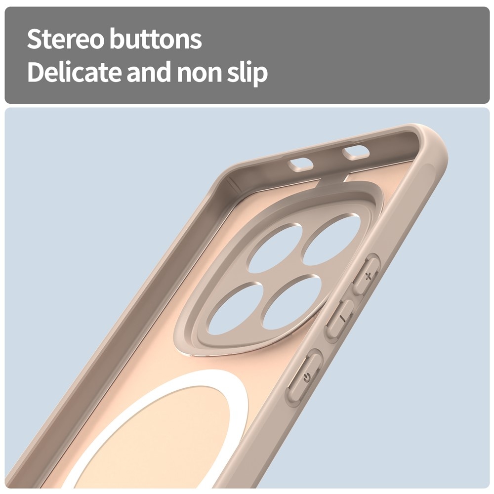 Case matný gélový obal s MagSafe na Xiaomi Poco M8 5G/Redmi Note 15 5G/Note 15 4G - oranžový