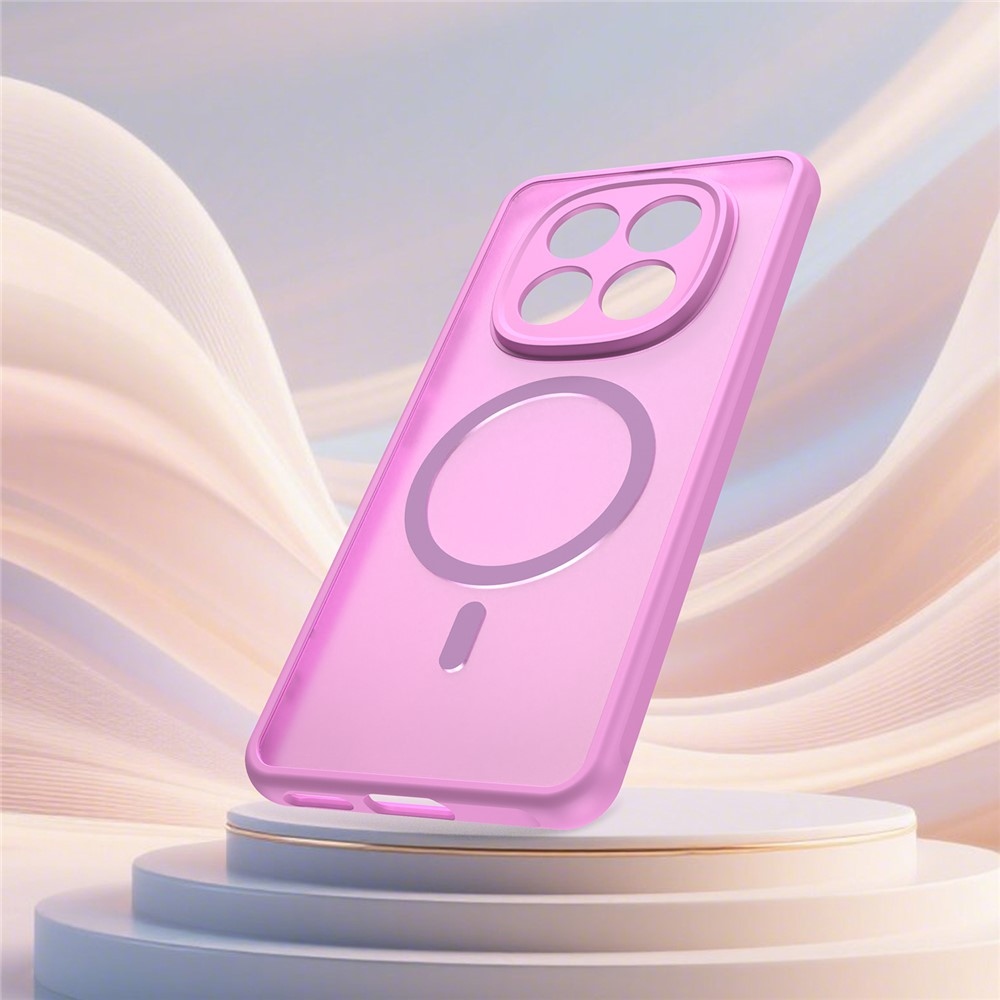 Case matný gélový obal s MagSafe na Xiaomi Poco M8 5G/Redmi Note 15 5G/Note 15 4G - svetlofialový