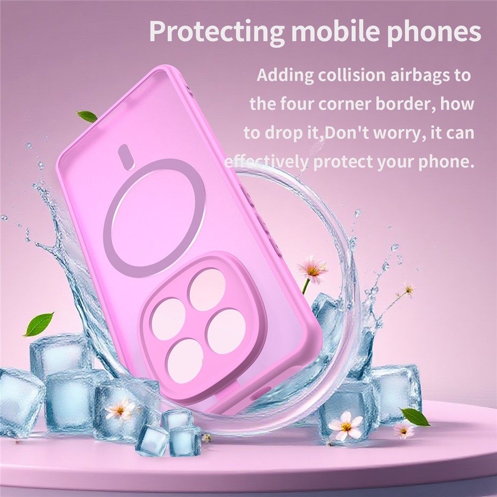 Case matný gélový obal s MagSafe na Xiaomi Poco M8 5G/Redmi Note 15 5G/Note 15 4G - svetlofialový