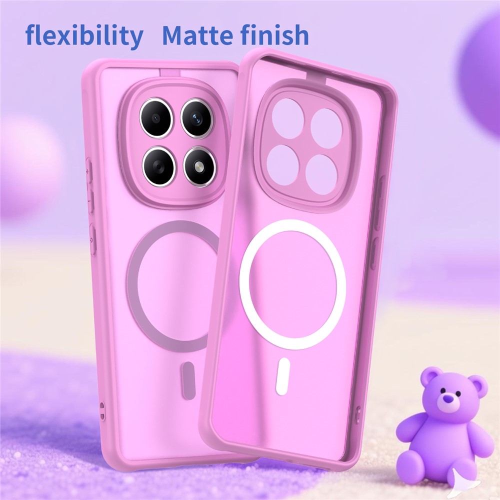 Case matný gélový obal s MagSafe na Xiaomi Poco M8 5G/Redmi Note 15 5G/Note 15 4G - svetlofialový