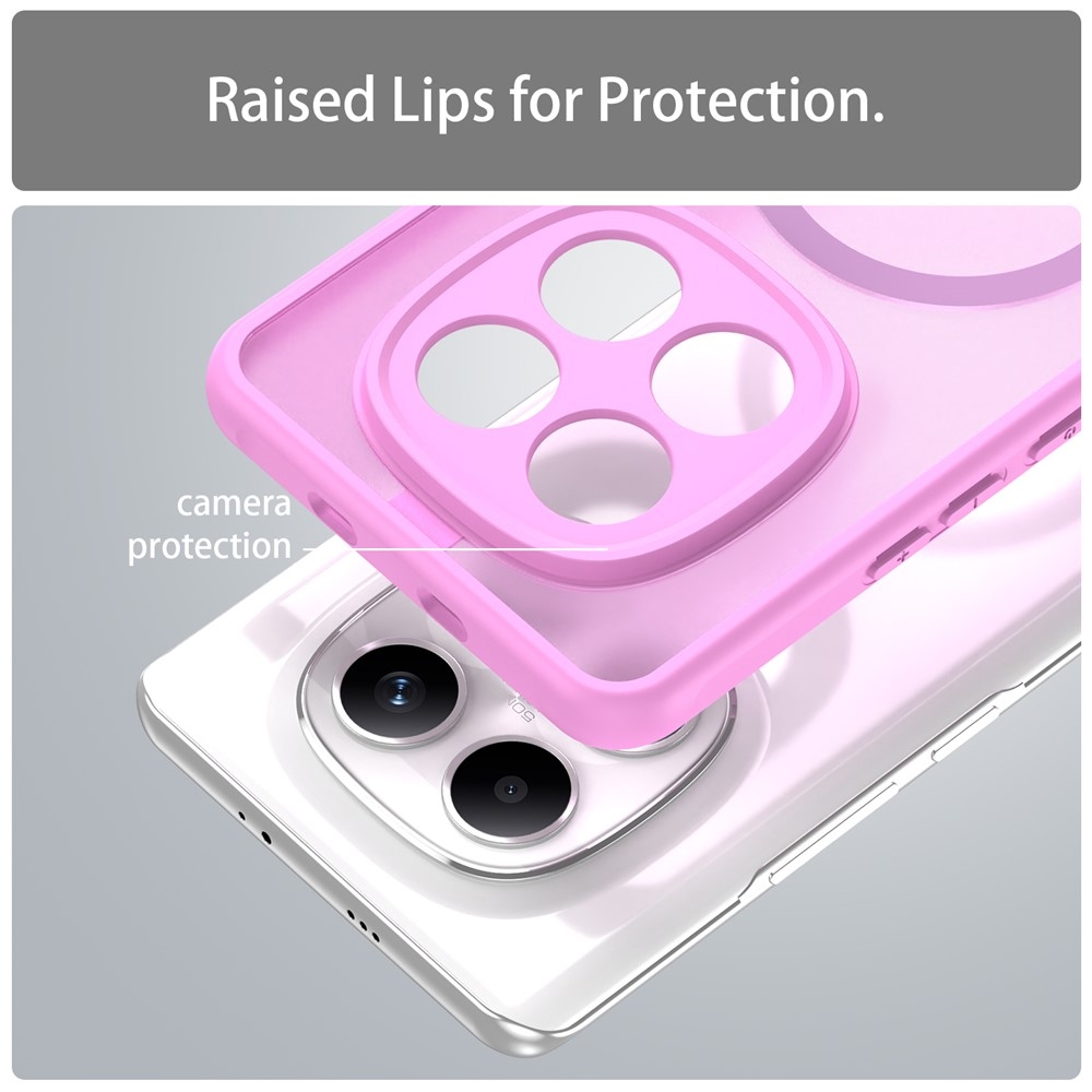 Case matný gélový obal s MagSafe na Xiaomi Poco M8 5G/Redmi Note 15 5G/Note 15 4G - svetlofialový