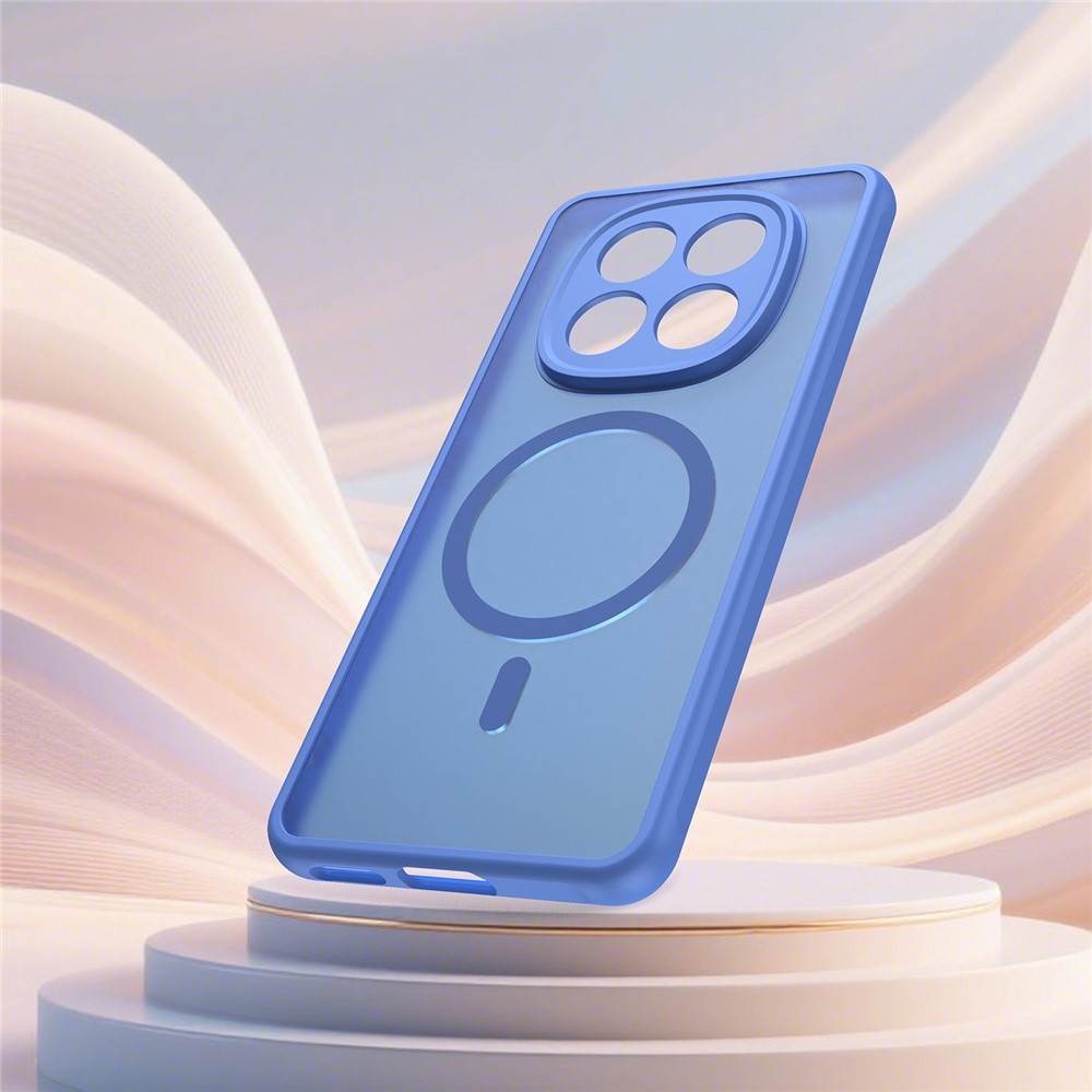 Case matný gélový obal s MagSafe na Xiaomi Poco M8 5G/Redmi Note 15 5G/Note 15 4G - svetlomodrý