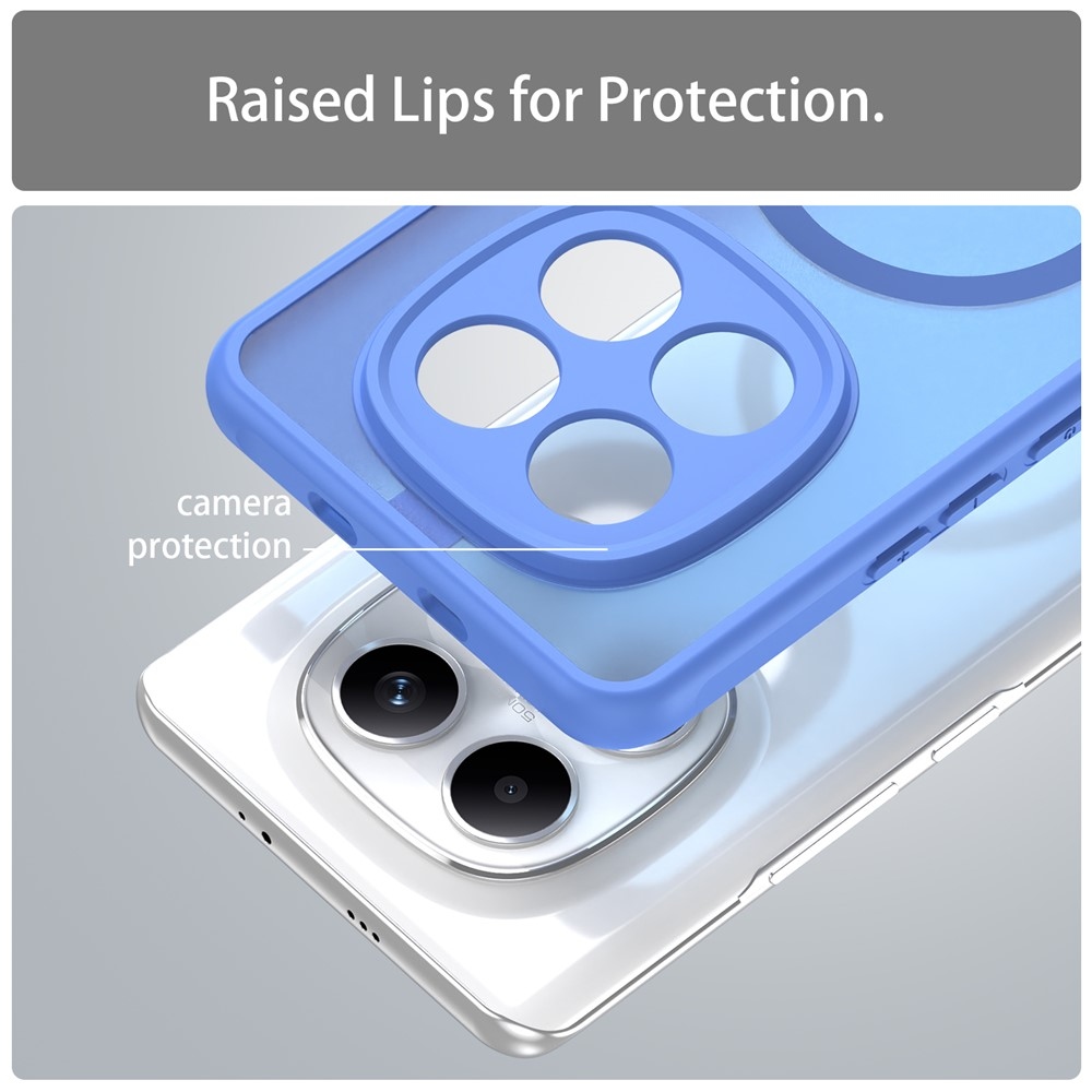 Case matný gélový obal s MagSafe na Xiaomi Poco M8 5G/Redmi Note 15 5G/Note 15 4G - svetlomodrý