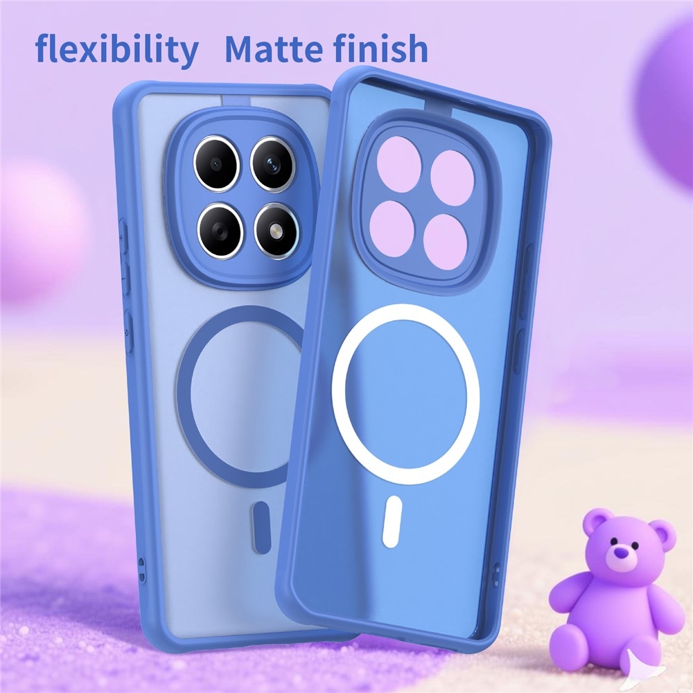 Case matný gélový obal s MagSafe na Xiaomi Poco M8 5G/Redmi Note 15 5G/Note 15 4G - svetlomodrý