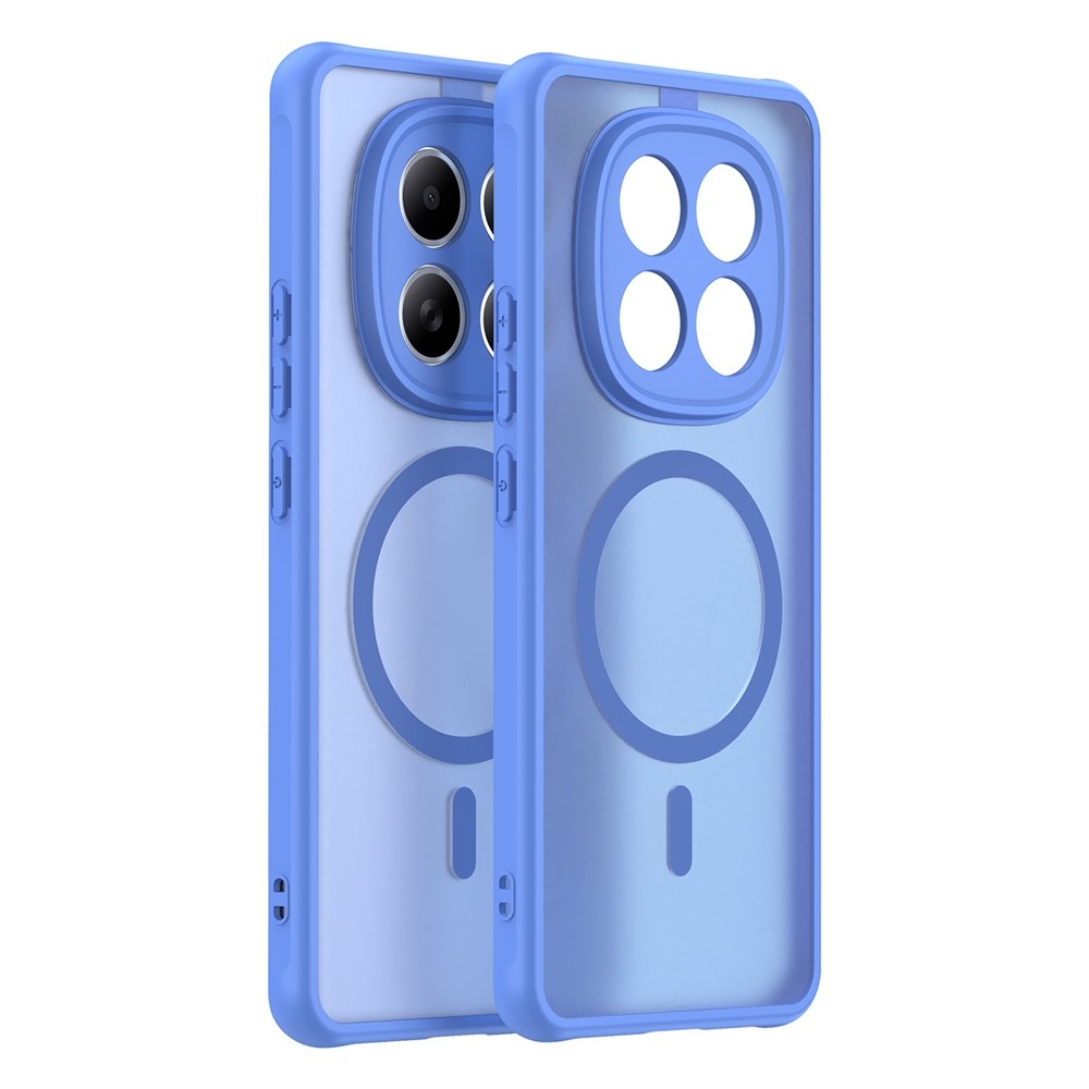 Case matný gélový obal s MagSafe na Xiaomi Poco M8 5G/Redmi Note 15 5G/Note 15 4G - svetlomodrý