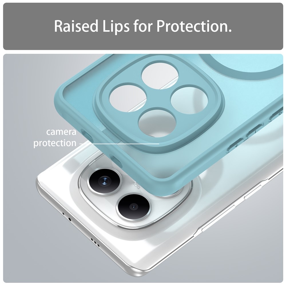 Case matný gélový obal s MagSafe na Xiaomi Poco M8 5G/Redmi Note 15 5G/Note 15 4G - svetlozelený