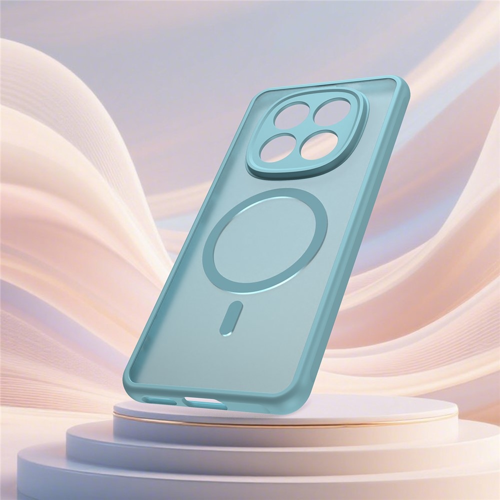 Case matný gélový obal s MagSafe na Xiaomi Poco M8 5G/Redmi Note 15 5G/Note 15 4G - svetlozelený