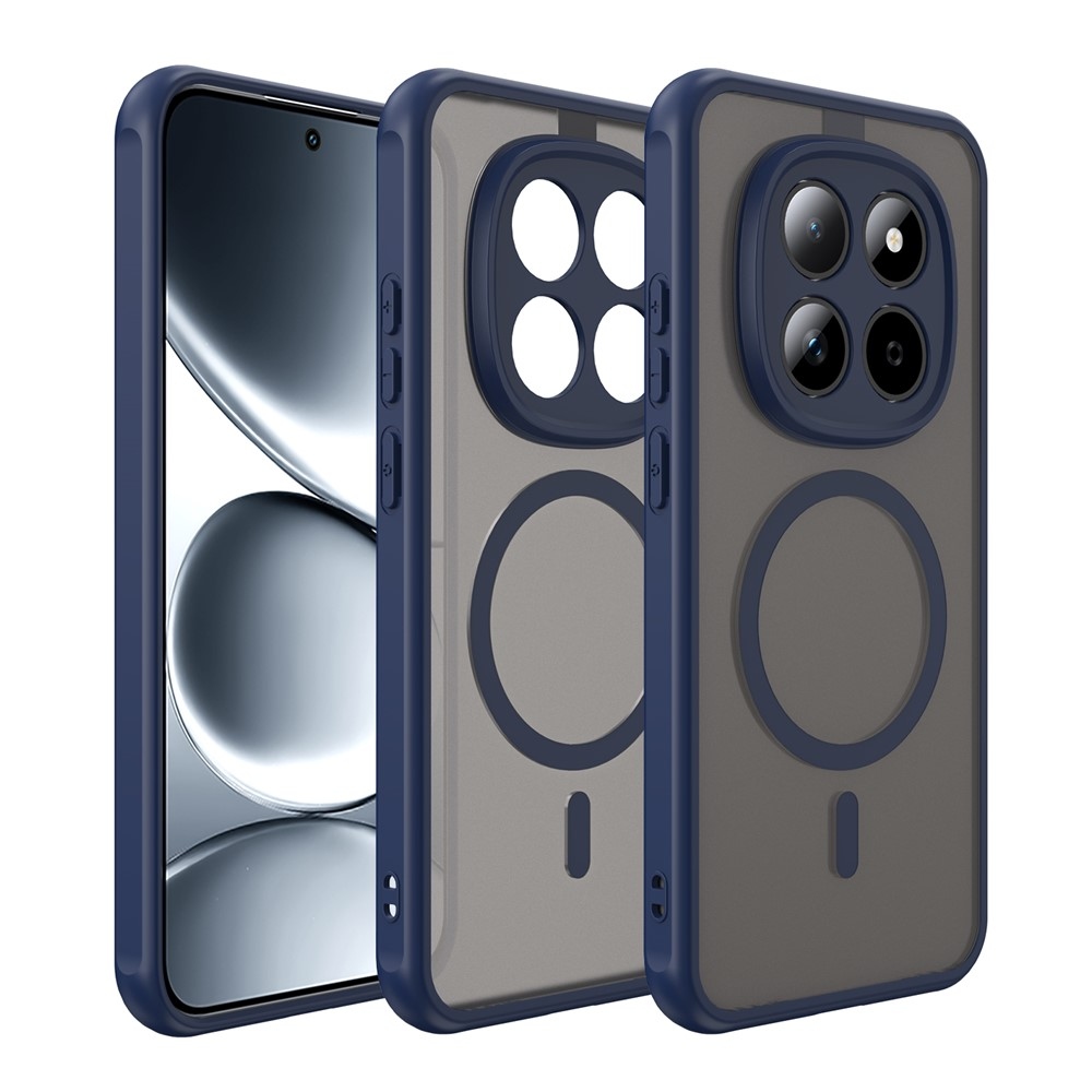 Case matný gélový obal s MagSafe na Xiaomi Redmi Note 15 Pro 5G - modrý