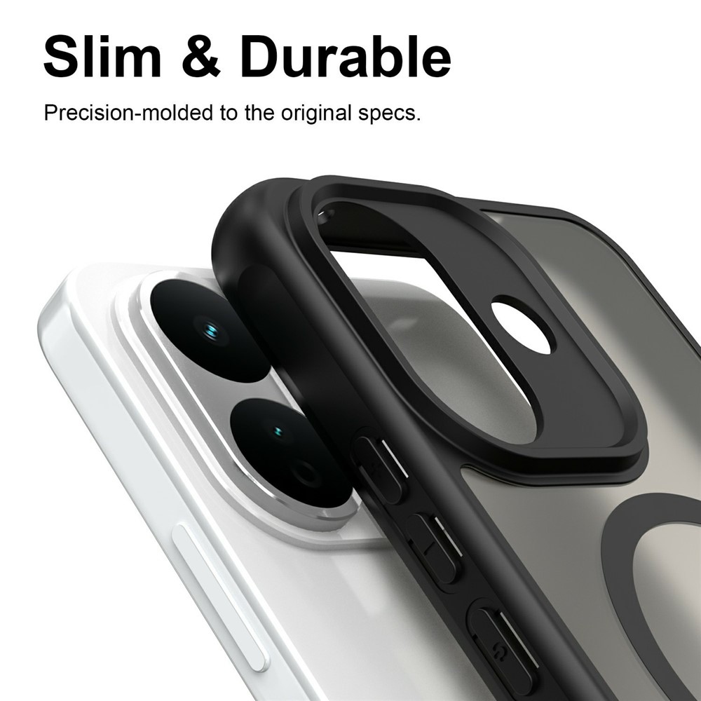 Case matný gélový obal s MagSafe na Xiaomi Redmi Note 17 Pro 5G - čierny