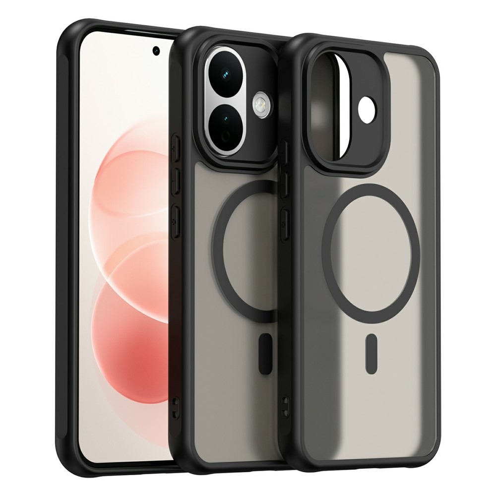 Case matný gélový obal s MagSafe na Xiaomi Redmi Note 17 Pro 5G - čierny