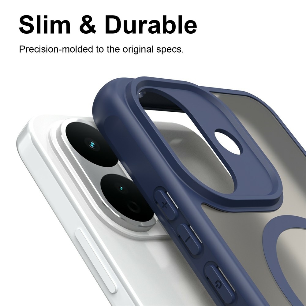 Case matný gélový obal s MagSafe na Xiaomi Redmi Note 17 Pro 5G - modrý