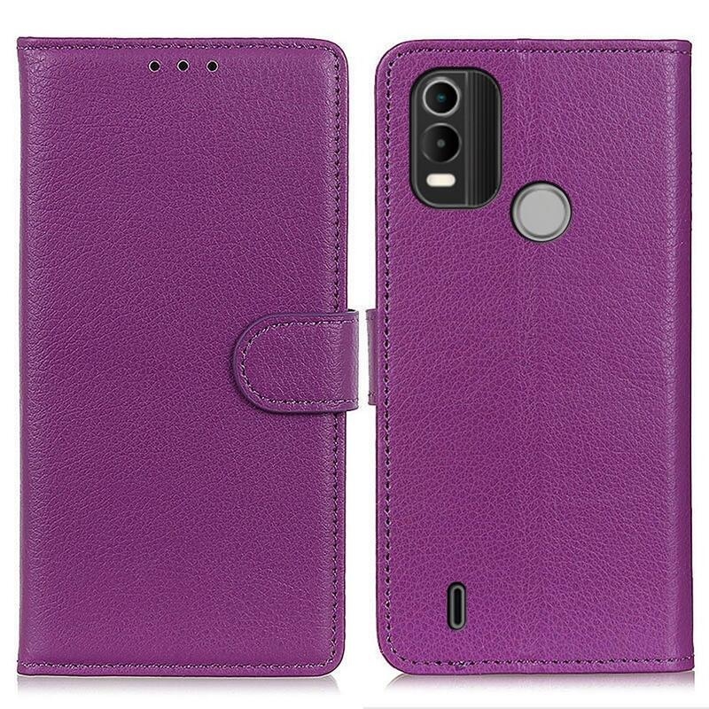 Case peňaženkové puzdro na mobil Nokia C21 Plus - fialové