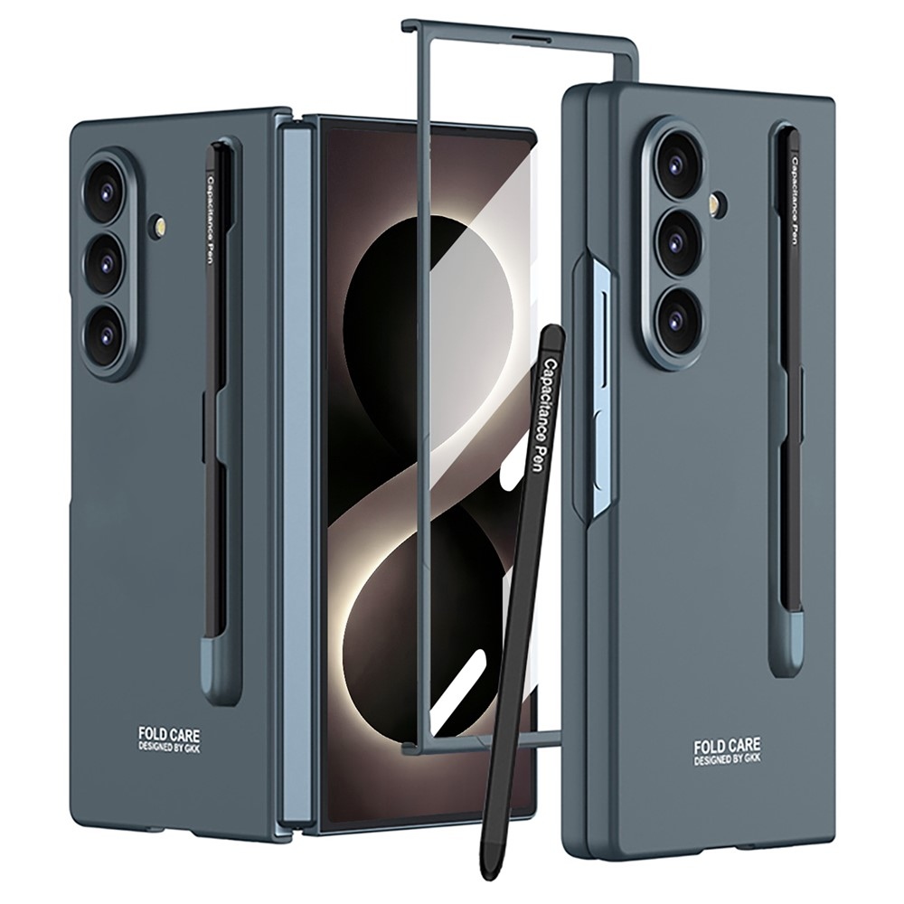 Case plastový obal s ochranným sklom na displej + stylus na Samsung Galaxy Z Fold8 Ultra 5G - zelený