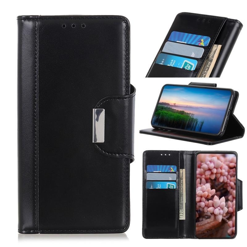 Case PU kožené peněženkové puzdro na mobil Samsung Galaxy A31 - čierne