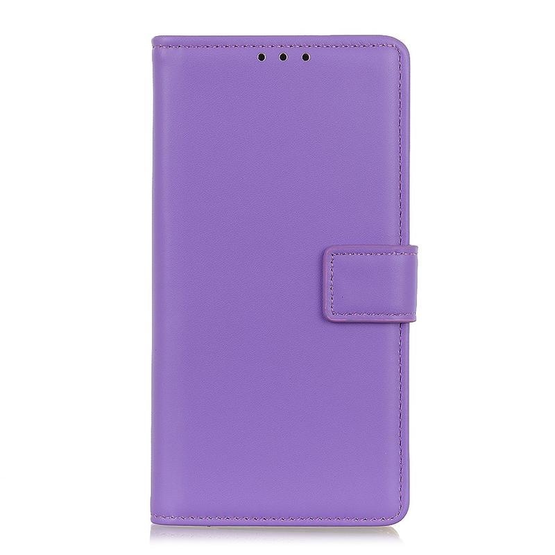 Case PU kožené peněženkové puzdro na mobil Samsung Galaxy A71 - fialové