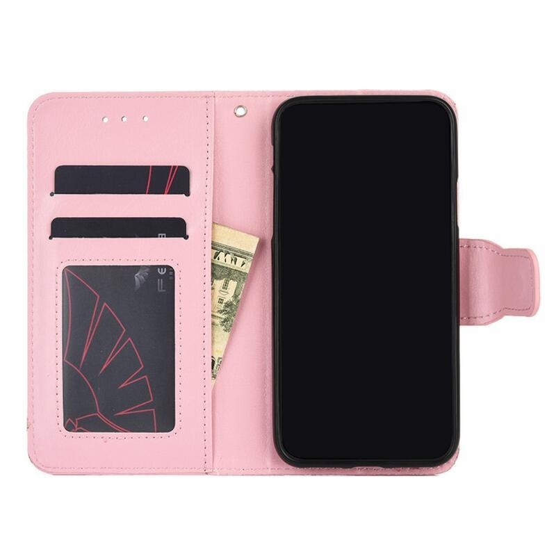 Case PU kožené peněženkové puzdro na mobil Xiaomi Mi 11 - ružové