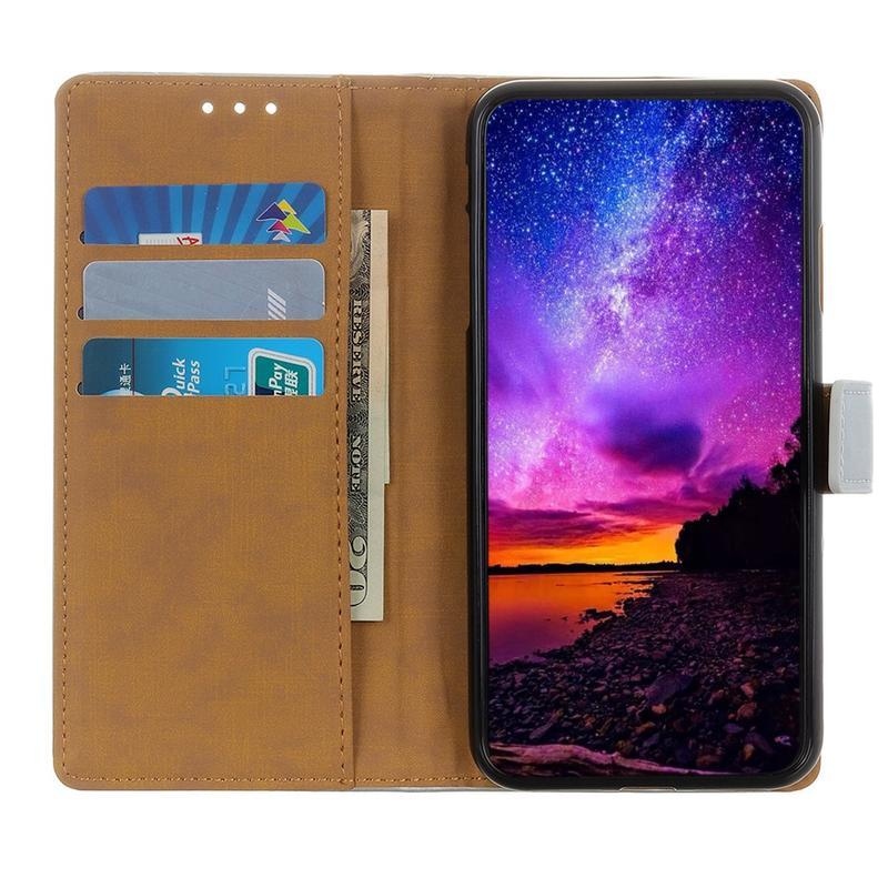 Case PU kožené peněženkové puzdro na mobil Xiaomi Redmi Note 8T - čierne