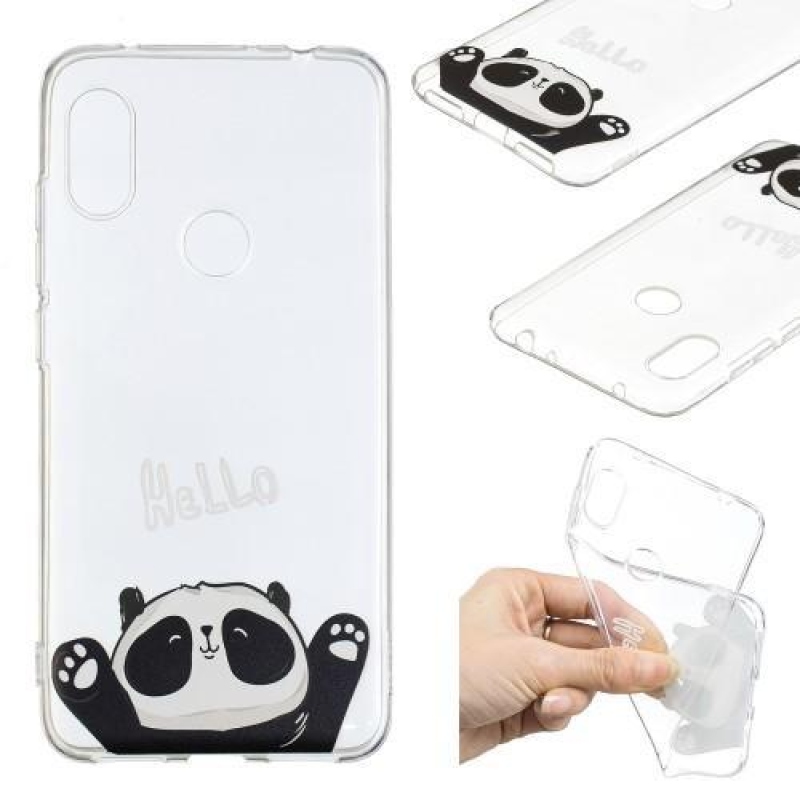 Case silikónový obal na mobil Xiaomi Redmi Note 6 Pro - mávajúca panda