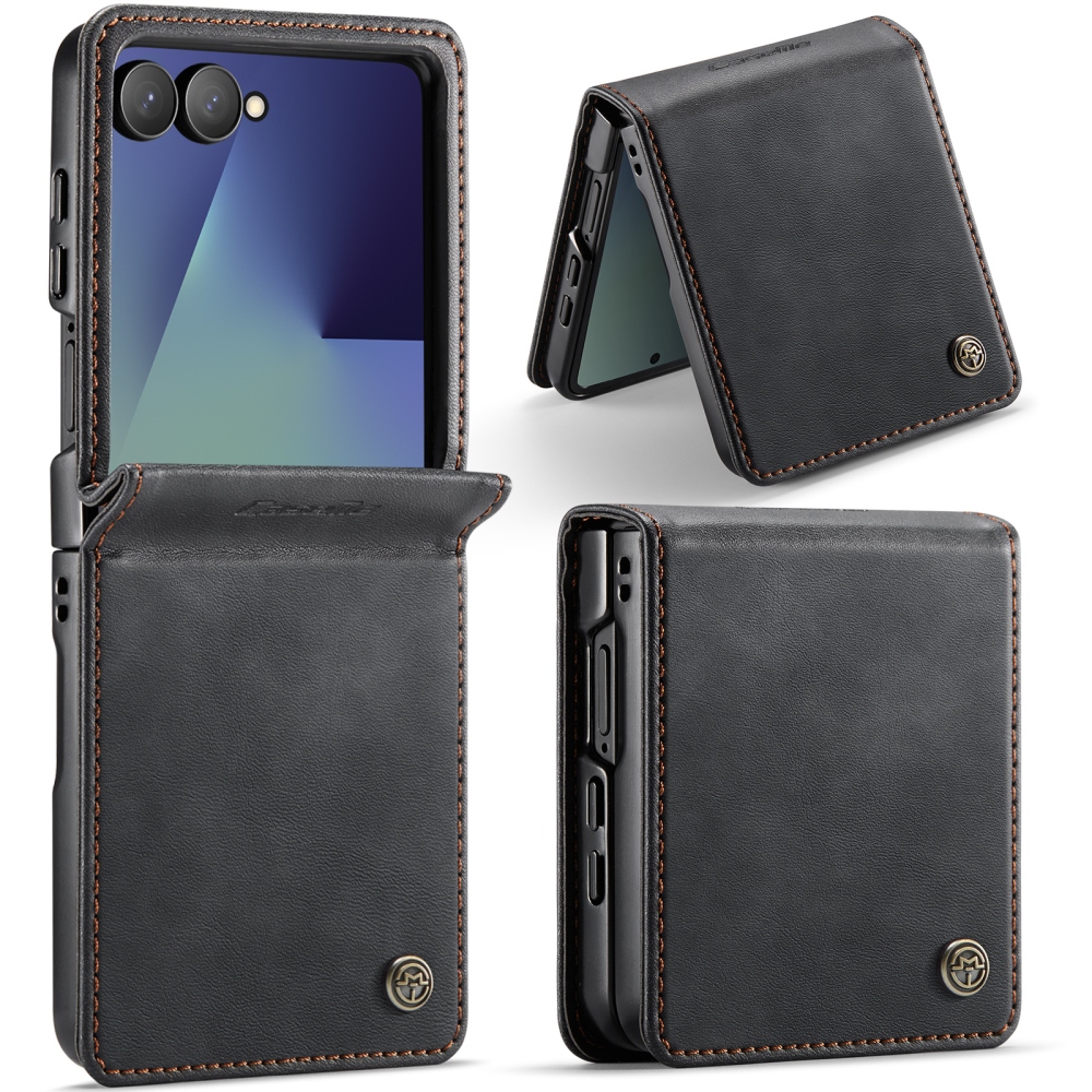 CASEME knižkové púzdro na Samsung Galaxy Z Flip8 5G - čierne