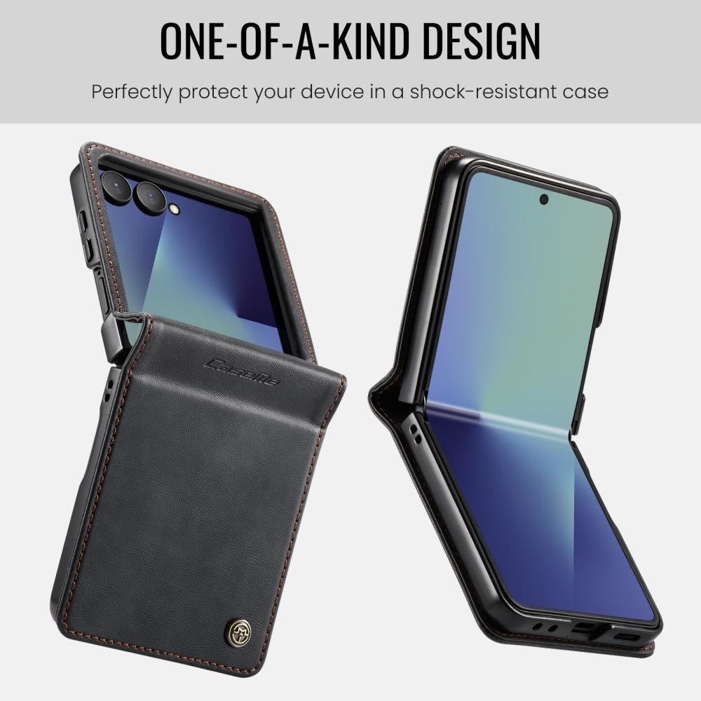 CASEME knižkové púzdro na Samsung Galaxy Z Flip8 5G - čierne