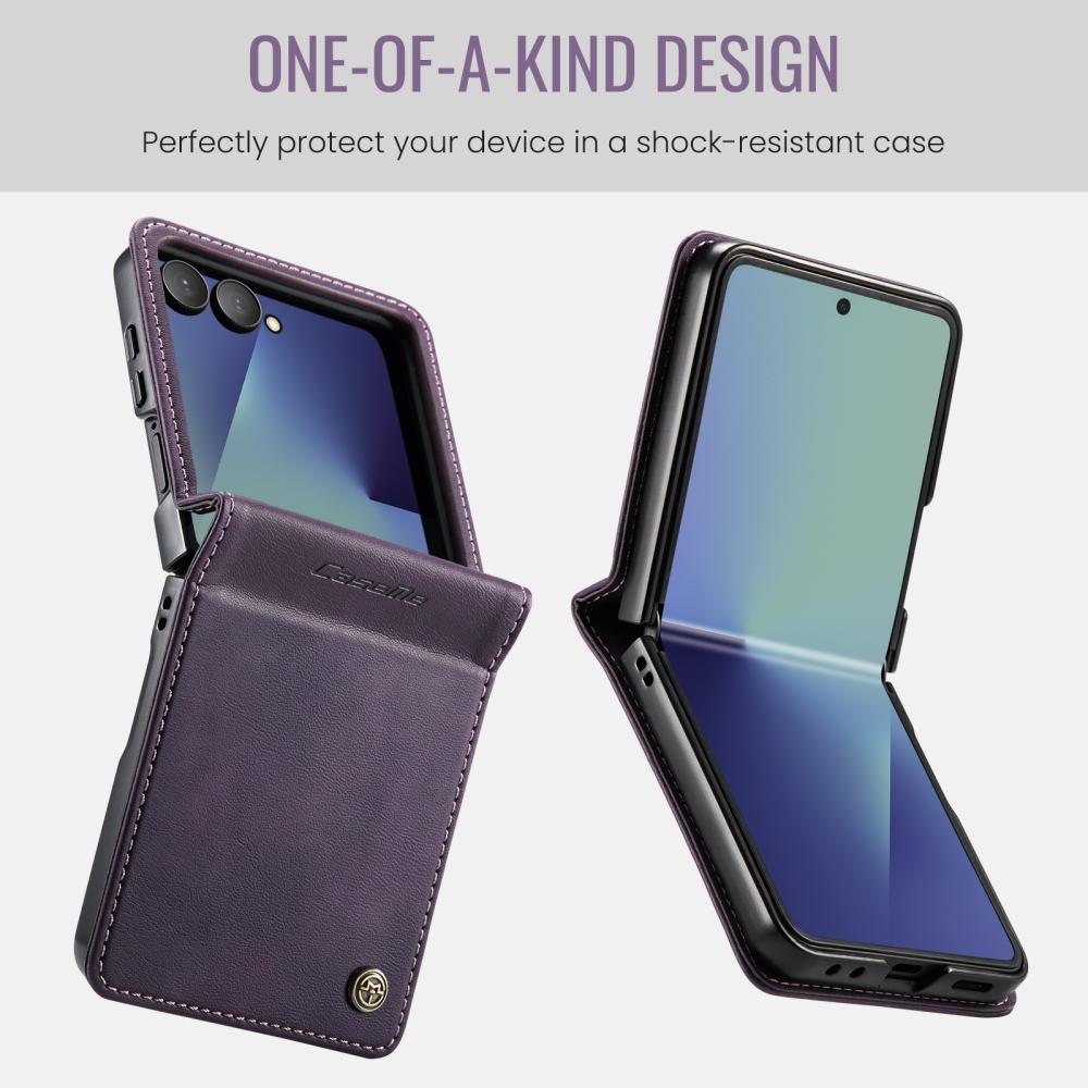 CASEME knižkové púzdro na Samsung Galaxy Z Flip8 5G - fialové