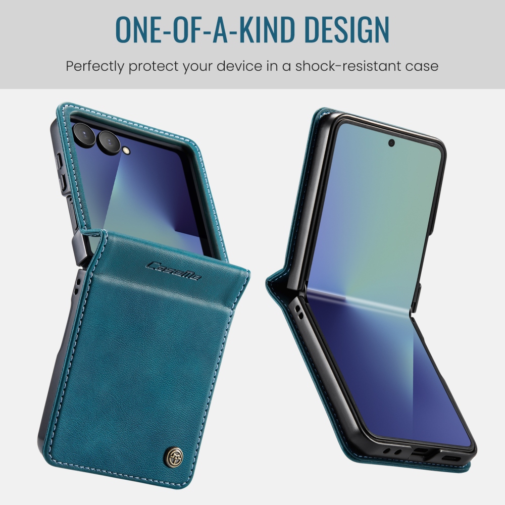 CASEME knižkové puzdro na Samsung Galaxy Z Flip8 5G - modrozelené