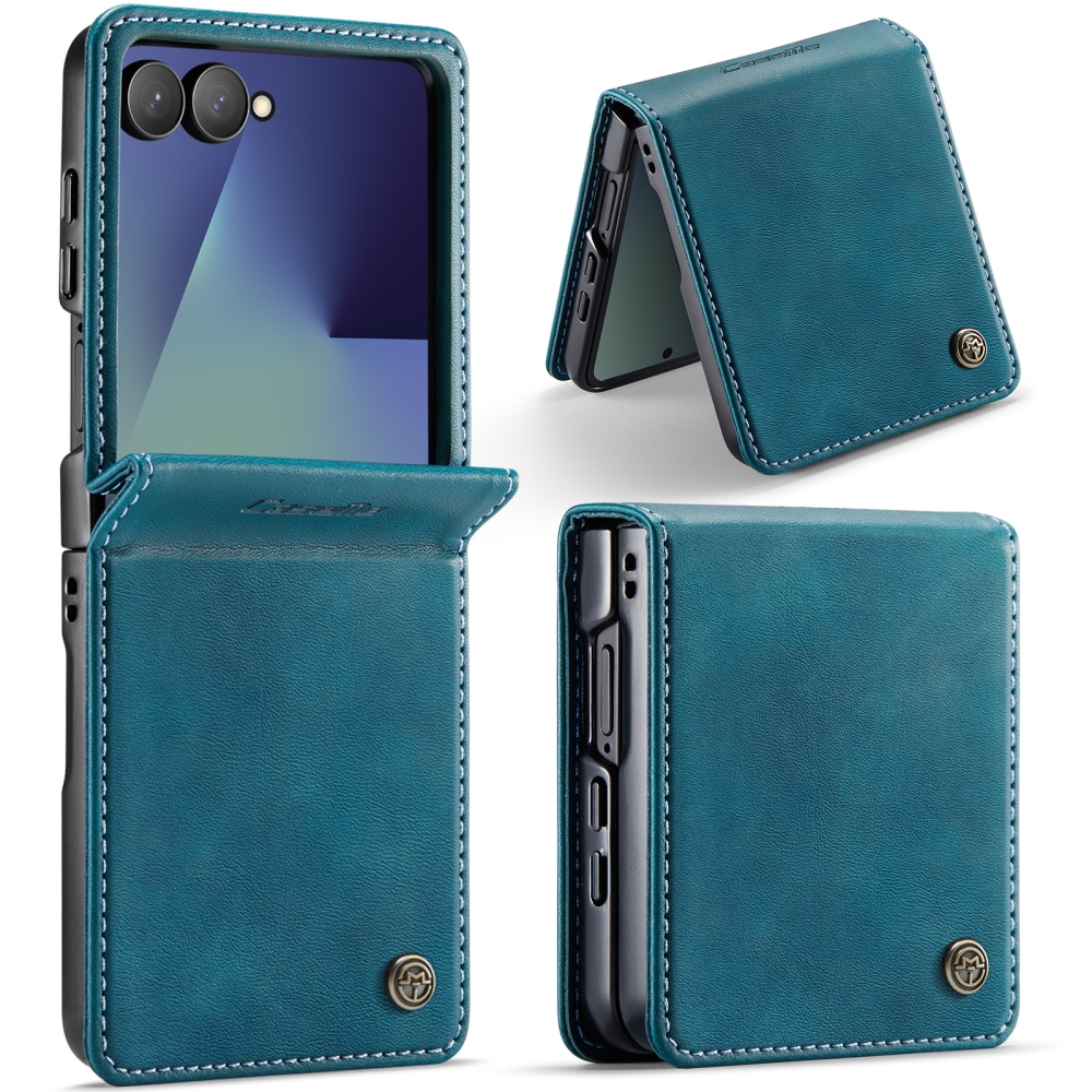 CASEME knižkové puzdro na Samsung Galaxy Z Flip8 5G - modrozelené