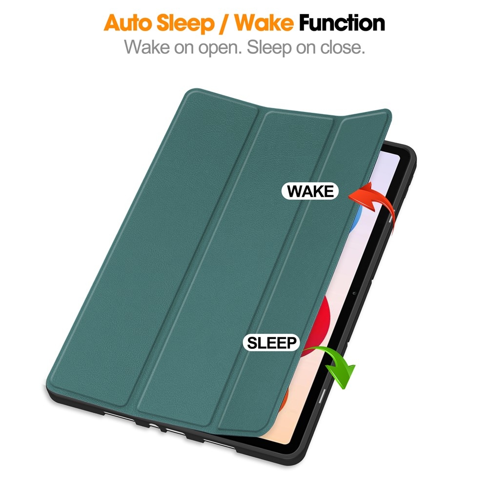 Cases chytré skladacie puzdro na Xiaomi Redmi Pad 2 Pro - tmavozelené