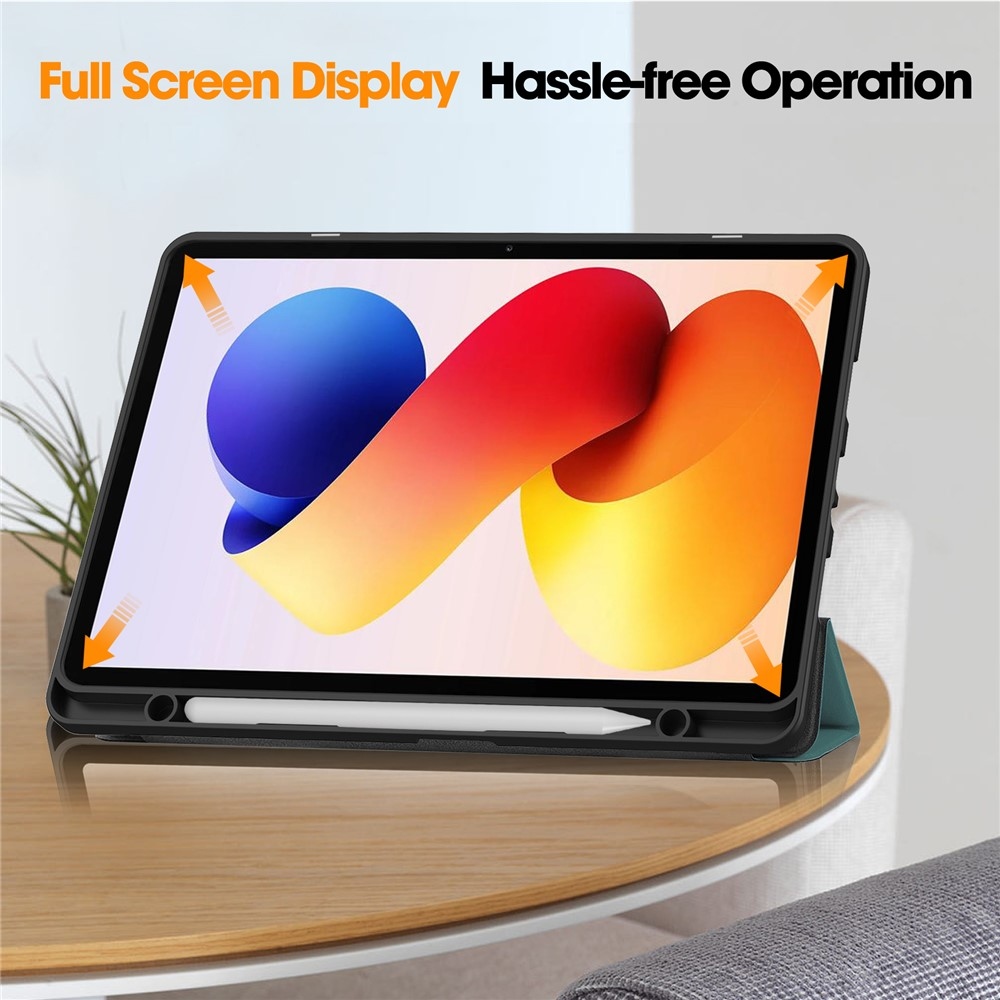 Cases chytré skladacie puzdro na Xiaomi Redmi Pad 2 Pro - tmavozelené