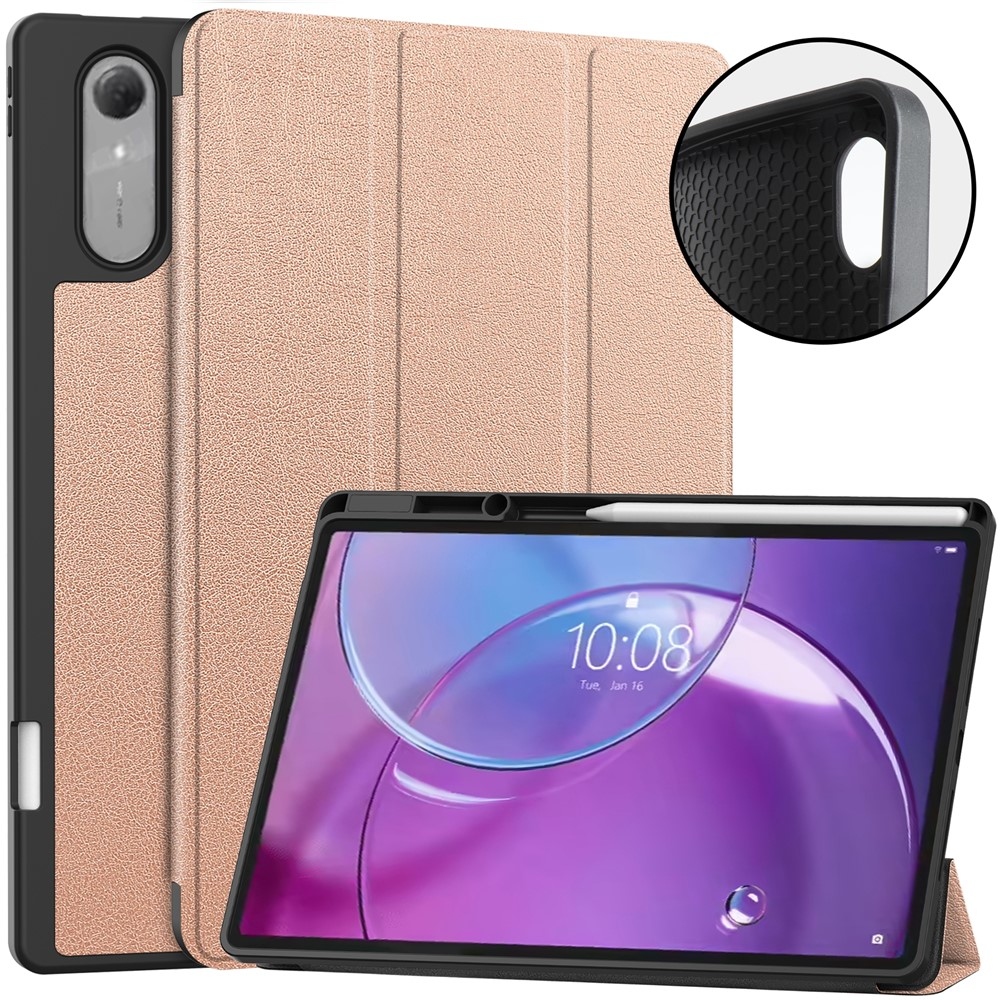 Cases múdre zatváracie púzdro na Lenovo Idea Tab Pro 13 2.Gen (TB-390FU) - ružovozlaté