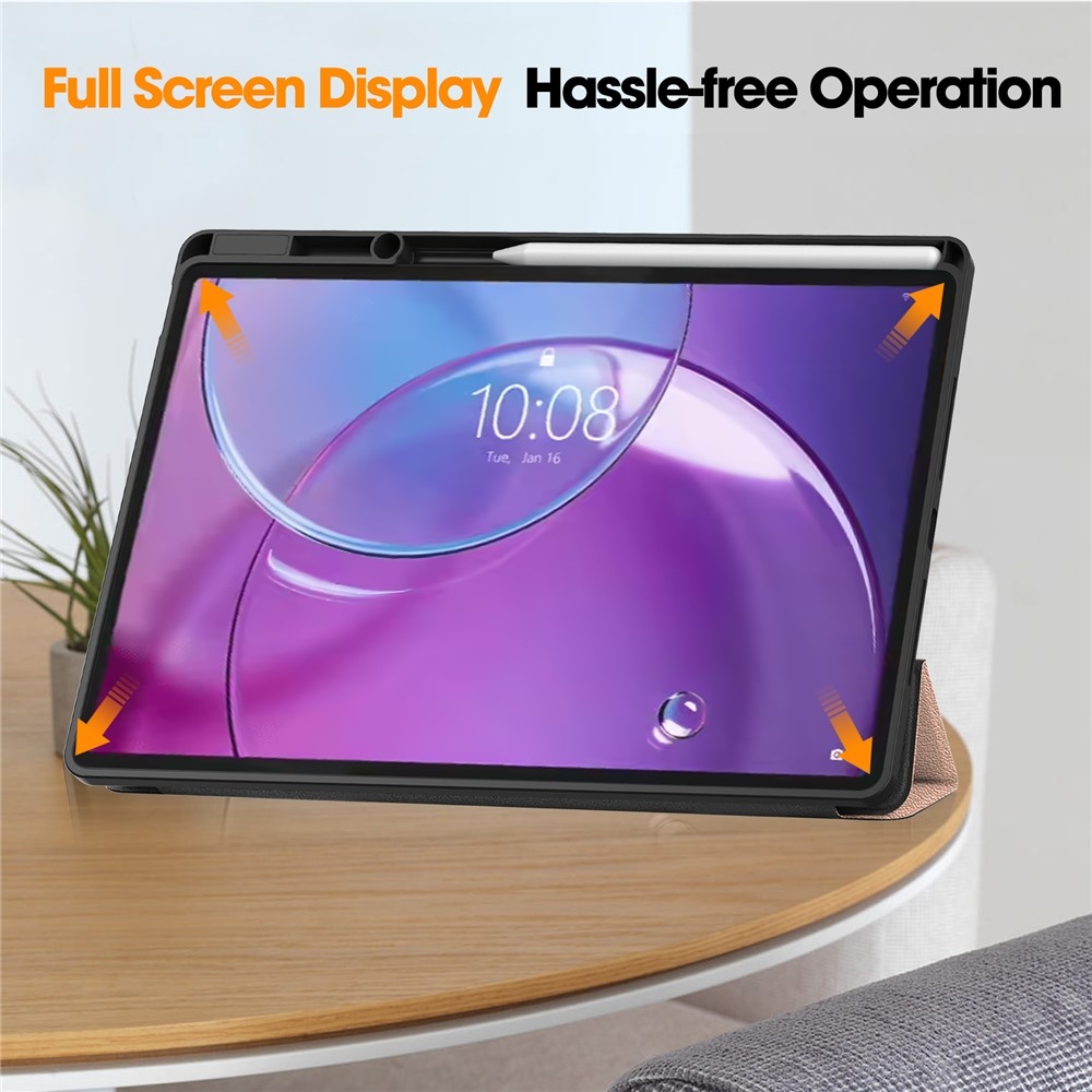 Cases múdre zatváracie púzdro na Lenovo Idea Tab Pro 13 2.Gen (TB-390FU) - ružovozlaté