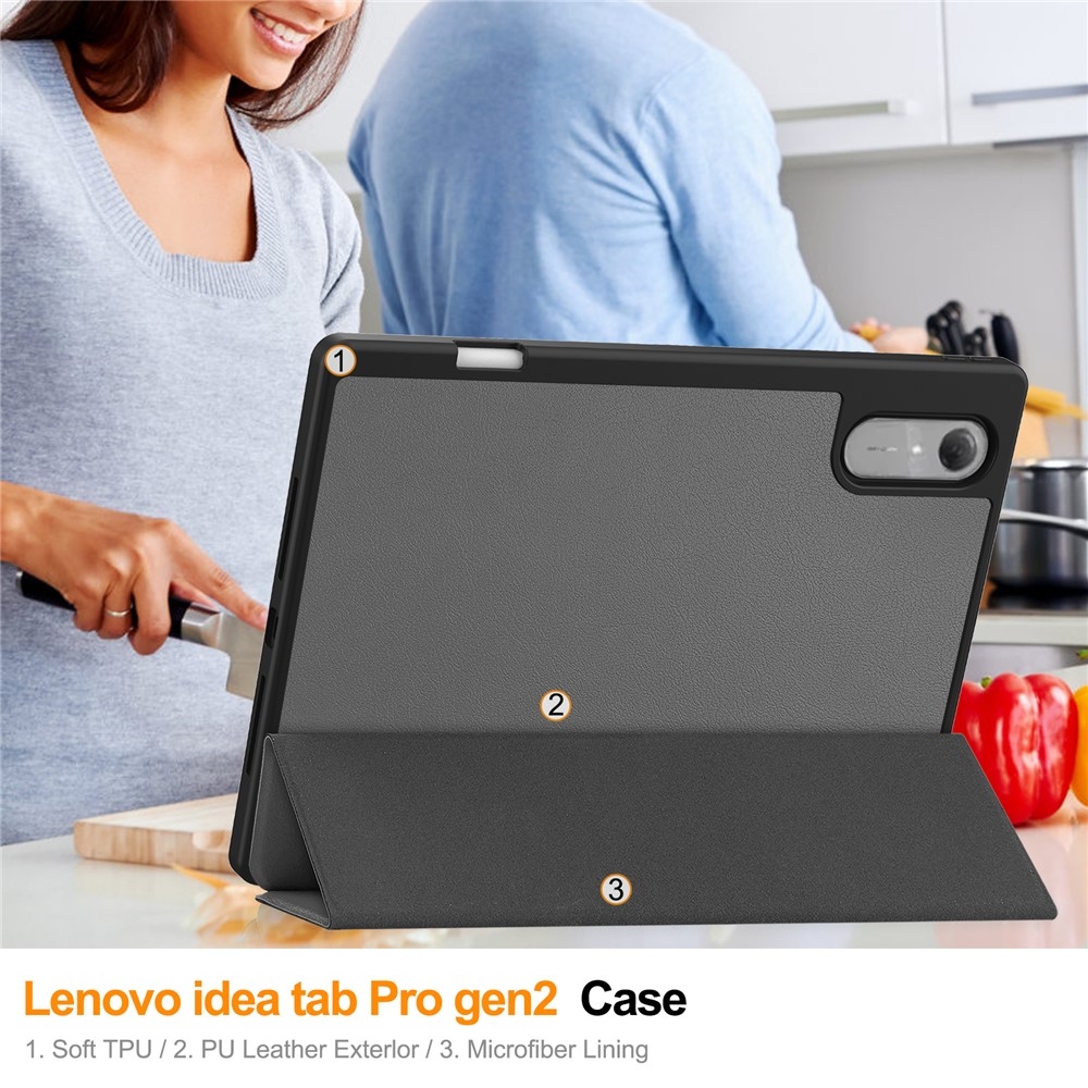 Cases chytré zatváracie púzdro na Lenovo Idea Tab Pro 13 2.Gen (TB-390FU) - šedé