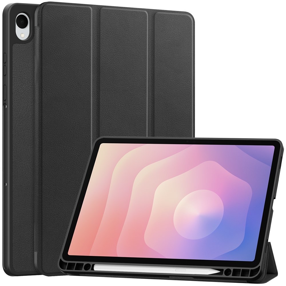 Cases chytré zatváracie púzdro na Samsung Galaxy Tab S11 - čierne