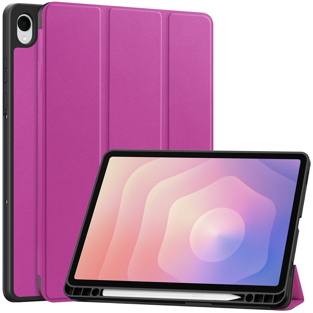 Cases chytré zatváracie púzdro na Samsung Galaxy Tab S11 - fialové