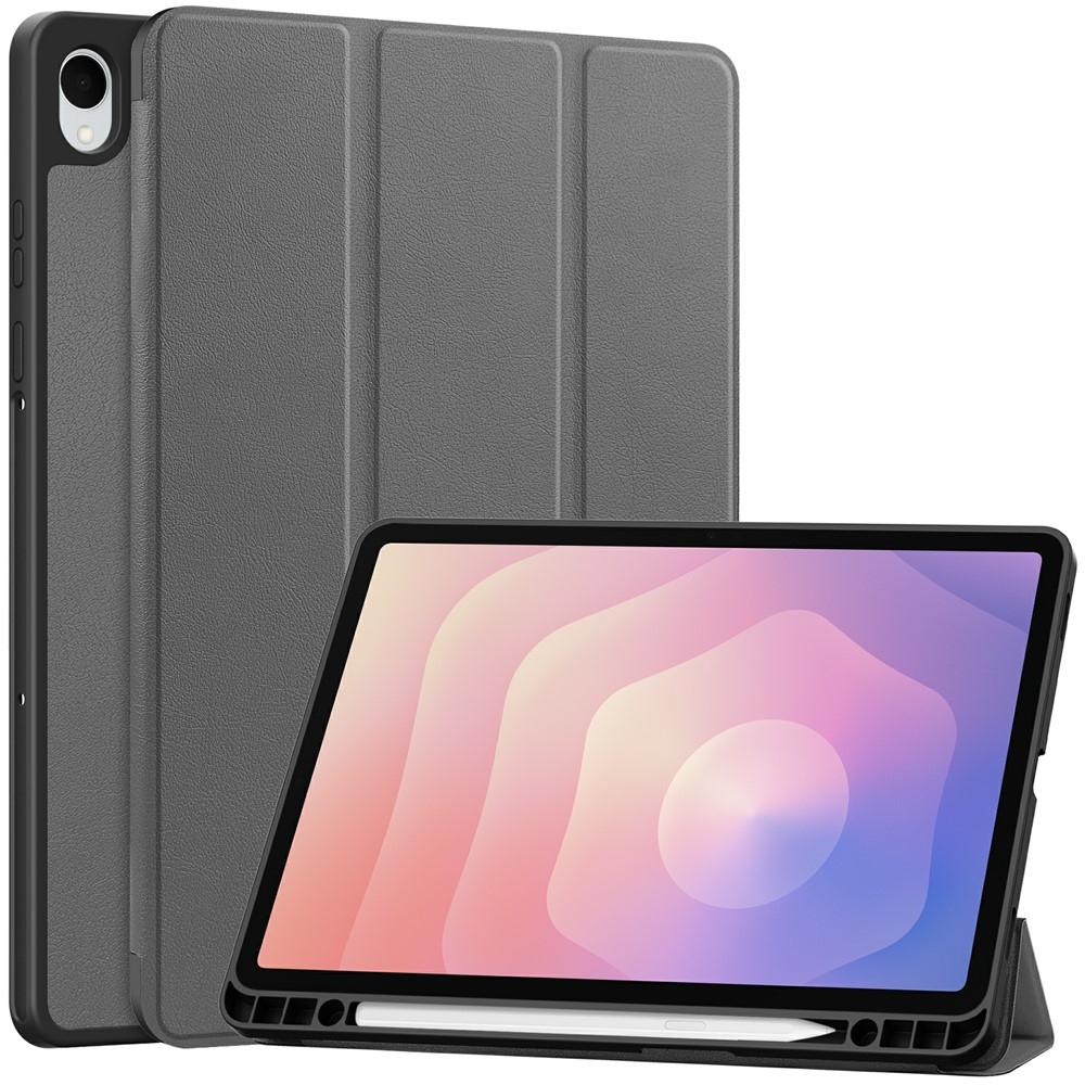 Cases chytré zatváracie púzdro na Samsung Galaxy Tab S11 - šedé