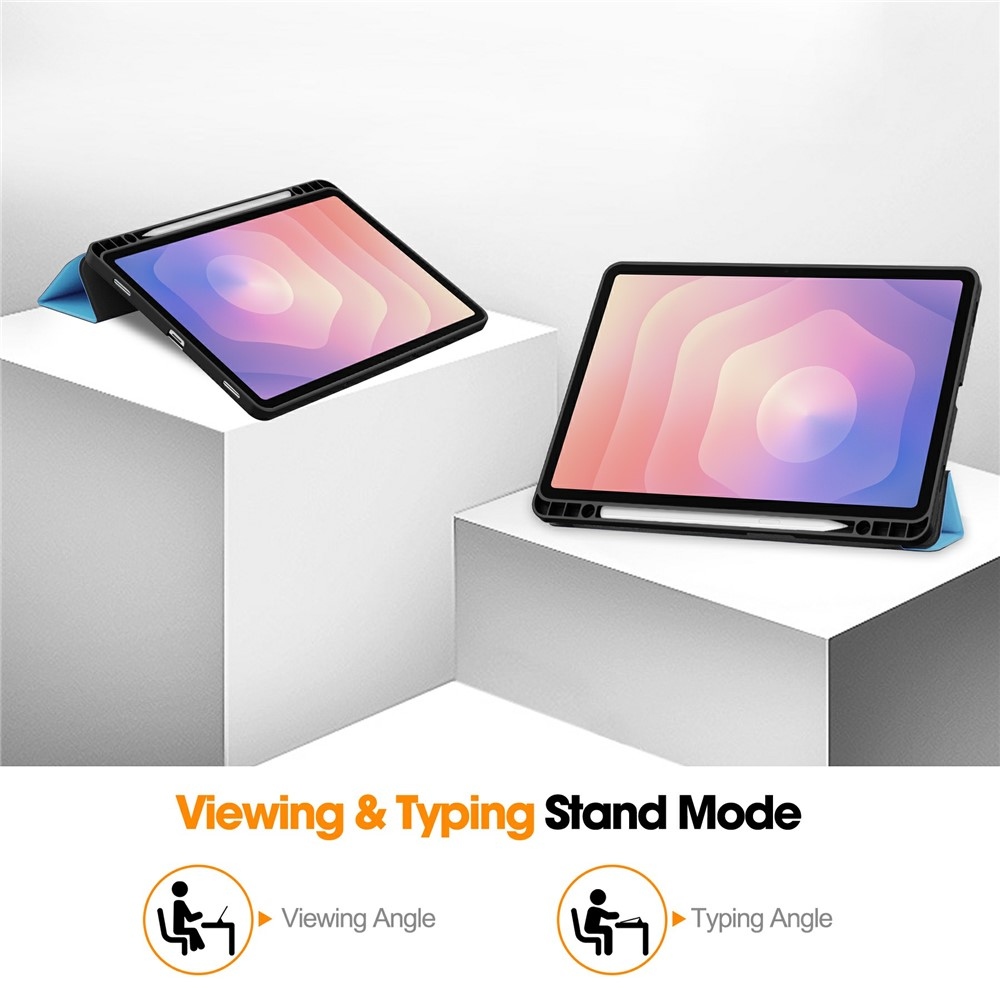 Cases chytré zatváracie púzdro na Samsung Galaxy Tab S11 - svetlomodré