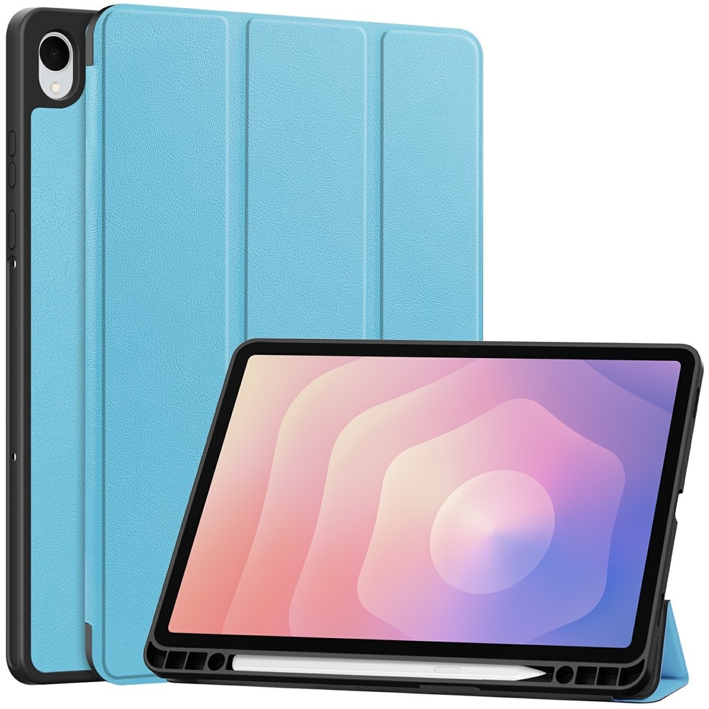 Cases chytré zatváracie púzdro na Samsung Galaxy Tab S11 - svetlomodré